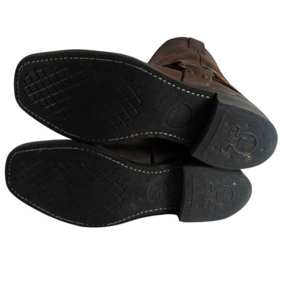 FRYE 87400 Harness Brown Motorcycle Boots Size 9.5 - Picture 9 of 10